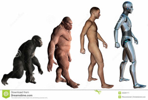 funny-man-evolution-illustration-isolated-monkey-neanderthal-cyborg-robot-white-46220771