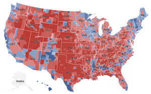 Not state, but county map of how people voted